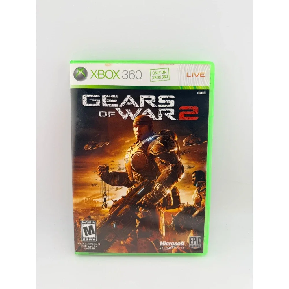 Gears of War 2 Microsoft Xbox 360 2008‎ CIB Complete with Manual Shooter Game